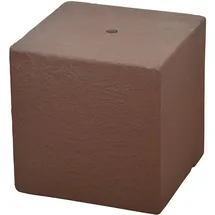 HEISSNER Wasserspiel Sockel Cube Terrakotta