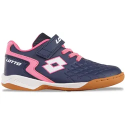 Hallenschuh LOTTO, Kinder, Gr. 36, bunt (navy, fr.pink), Synthetik, mehrfarbig, sportlich, Schuhe, - ideal für diverse Hallensportarten