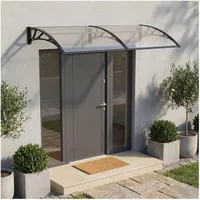 [en.casa] Vordach Mellerud 300 x 100 cm schwarz/transparent