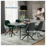 Vicco Stühle, Eleganza, Grün, 2er Set