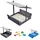 QLS Sandkasten 120 cm mit Sitzbank und grauem Dach
