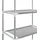 vidaXL Toilettenregal 3 Ablagen Silbern 53x28x169 cm