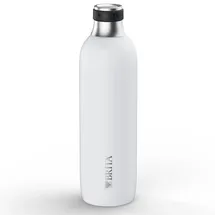 Brita sodaTRIO Edelstahlflasche, groß/weiß Sprudlerflaschen