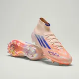 adidas F50 Sparkfusion Elite Mittelhoch Fußballschuhe für feste Böden/Kunstrasen - Bliss Orange / Lucid Blue / Beam Orange - 39 1/3