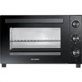 Severin 2076 Minibackofen mit Grillspieß, Timerfunktion, Temperaturvorwahl, Umluft-Funktion, mit Pizzastein 46 l