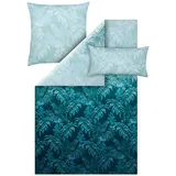 ESTELLA Ateliers Satin de Luxe Bettwäsche-Garnitur Azura Farbe türkis-560 Größe 155x220 + 80x80 + 40x80 cm