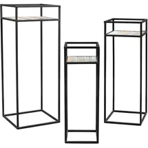 Spetebo Blumenhocker 70 x 60 x 50 cm Schwarz