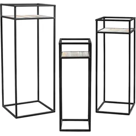 Spetebo Blumenhocker 70 x 60 x 50 cm Schwarz