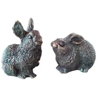 Casa Padrino Luxus Deko Bronze Hasen 10 x 6