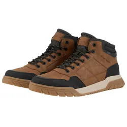 TOM TAILOR Herren Kunstleder Stiefel, braun, Uni, Gr. 41
