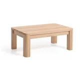 Sofatisch aus Kernbuche Massivholz 45 cm hoch