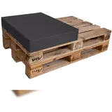 TexDeko Palettenkissen 60 x 80 x 12 cm anthrazit 1 St.