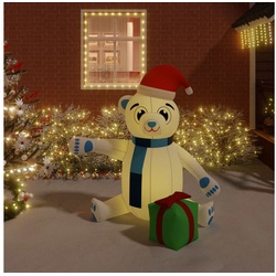 vidaXL Weihnachtsfigur Weihnachtsdekoration Aufblasbarer Teddybär LED 180 cm 180 cm