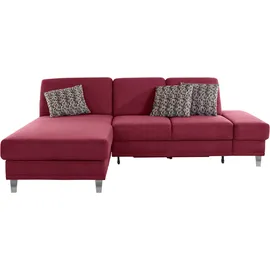 sit&more Ecksofa »Clio L-Form« wahlweise mit Bettfunktion oder Vorziehsitz und Bettkasten, Federkern