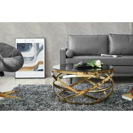 SalesFever Couchtisch Ø 80 cm Gold