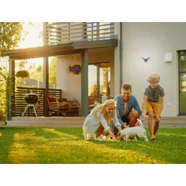 sebson LED Aussenleuchte mit Bewegungsmelder Wandleuchte anthrazit LED Sensor / Grau/Weiß