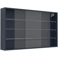 VCM Mid.you Hängevitrine Drivalo Anthrazit, Glas 3 Fächer, 100x60x15