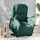 vidaXL Relaxsessel mit Aufstehhilfe Samt 55,4 x 82 x 74 cm Dunkelgrün