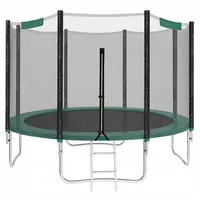 Songmics Trampolin 305 cm inkl. Sicherheitsnetz schwarz/dunkelgrün