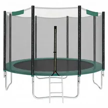 Songmics Trampolin 305 cm inkl. Sicherheitsnetz schwarz/dunkelgrün