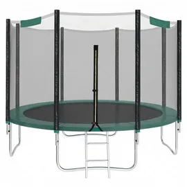 Songmics Trampolin 305 cm inkl. Sicherheitsnetz schwarz/dunkelgrün