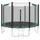 Songmics Trampolin 305 cm inkl. Sicherheitsnetz schwarz/dunkelgrün