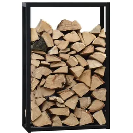 jan kurtz Kaminholzregal Holzmichel Metall 60 x 25 x 90 cm Schwarz