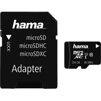 Hama microSDXC 256GB Class 10 UHS-I + SD-Adpater