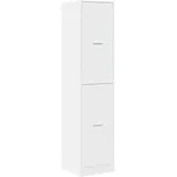 vidaXL Apothekerschrank, Ausziehschrank mit Stauraum, Allzweckschrank für Wohnzimmer Büro, Nischenschrank Hochschrank Aufbewahrungsschrank, Weiß Holzwerkstoff