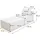 MCW Chaiselongue Stoff/Textil 75 x 63 x 194 cm Weiß