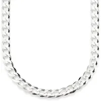 Kette ohne Anhänger BRUNO BANANI "Schmuck Geschenk Silber 925 Halsschmuck Halskette Panzerkette" Gr. 60, silber (silberfarben), Halsketten, Herren, 60, Silber 925 (Sterlingsilber), L: 60 B: 7mm, B:7mm