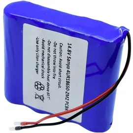 Sanyo 4/UR18650-ZM2 PCBK Spezialbatterie 18650 Kabel Lithium 14,4 V 2420 mAh