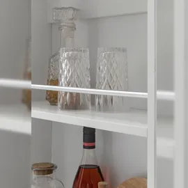 KADIMA DESIGN Bartisch WL5.732 120 x 107,5 x 60 cm Stehtisch Holz in Weiß | Gr.: onesize