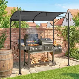 Outsunny Grillpavillon 2,15 x 1,5 m Dunkelgrau