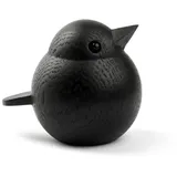 Novoform Holztier Mini Spatz Dekofigur, - Nachhaltig gefertigt 4,8 x 5 cm