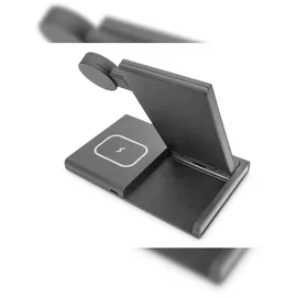 Digitus 3 in 1 Ladestation, faltbar, Wireless
