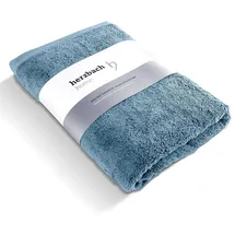 herzbach home Pura Saunatuch 80 x 200 cm blau