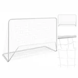 vidaXL Fußballtor mit Netz 182×61×122 cm Stahl Weiß