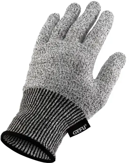 GEFU Schnittschutzhandschuh SECURO in Farbe schwarz/grau