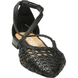 Gioseppo Leskovic Ballerinas aus Leder, Blau, mit Schnürung für Damen, Schwarz, 41 EU