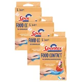 Spontex Food Contact, 20 Einmalhandschuhe aus Nitril, lebensmittelecht, latexfrei und ungepudert, Größe L (1 x 20 Stück) (Packung mit 3)