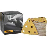 Mirka Gold 93x93x93mm / 6-Loch/Korn P120, 100 Stk/Zum Schleifen