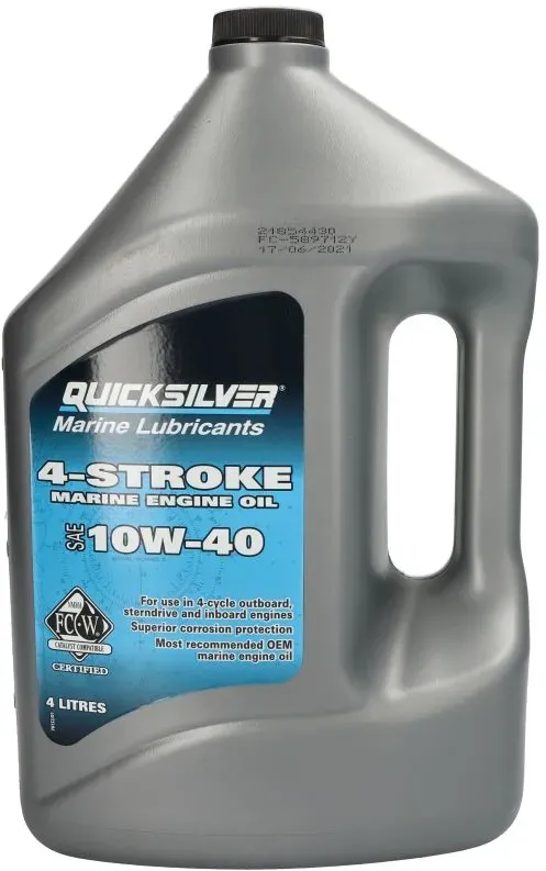 Aceite de motor  QUICKSILVER 8M0180934 4T  Marine 10W40 Mineral 4L