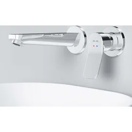 AM.PM Einhebel-Waschtischarmatur Wandmontage Badarmatur Unterputz Wandarmatur aus Messing Waschtischarmatur Waschbeckenarmatur Wasserhahn Bad Armatur Duscharmatur Ei...