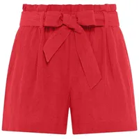 LASCANA Shorts (mit Bindegürtel) im Paperbag-Stil, Leinenmix, Schlupfhose, Sommerhose