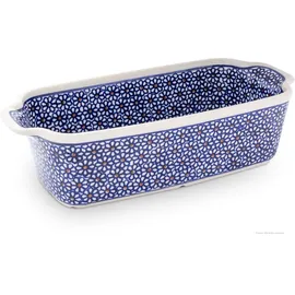 BUNZLAUER KERAMIK Auflaufform/Kastenform 1Liter rechteckig, 26,5x12,5x7,2 cm, Dekor 120