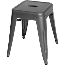 Bolero Bistro Niedrige Bistro Hocker stahlgrau 4er Set