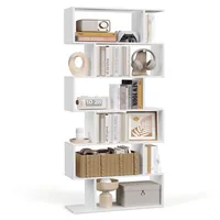 VASAGLE Bücherregal 70 x 24 x 190,5 cm Weiß