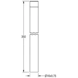 kwc aquarotter gmbh AQUA Spülrohrverlängerung 350 mm gerade