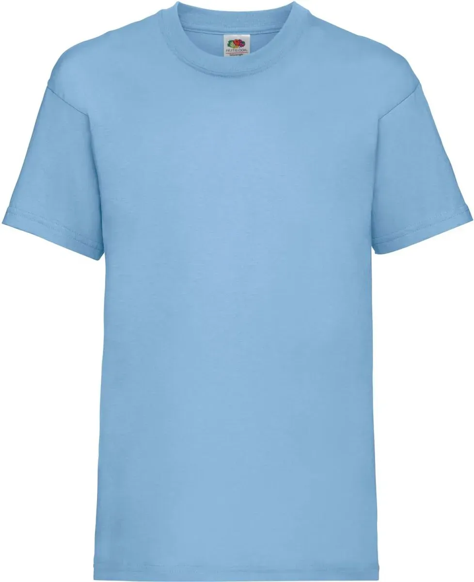 Fruit of the Loom Kinder Valueweight T Kids T-Shirt 61-033-0 sky blue 116